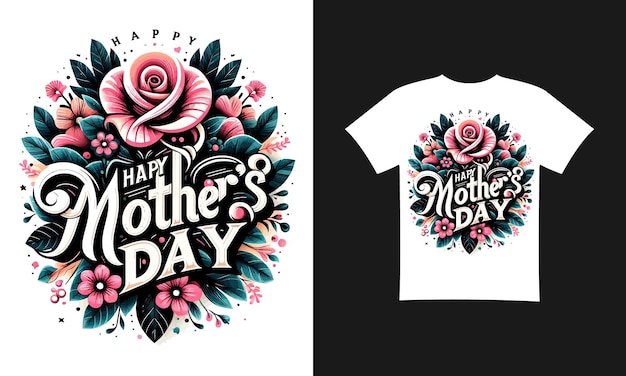 Vector t-shirt voor moedersdag design