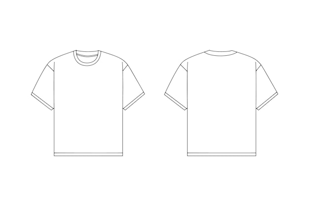 Vector a t - shirt with the front and back of the front.