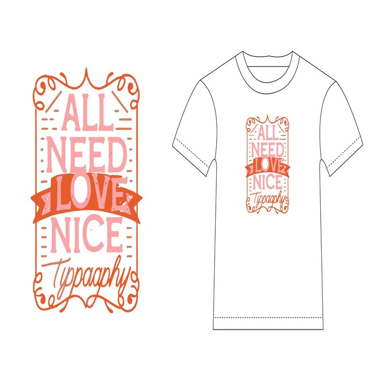 Vector a t - shirt with a t - shirt that says all love love