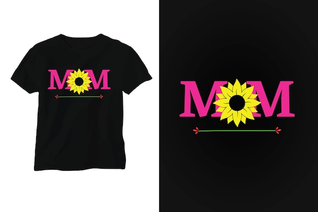 Vector a t - shirt with the word mom on it