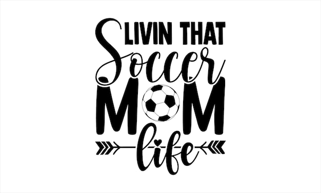 Vettore una t-shirt con sopra la scritta livin that football mom life.