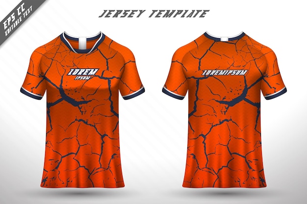 T-shirtontwerp aan de voorkant sportontwerp voor racefietsen gaming jersey vector