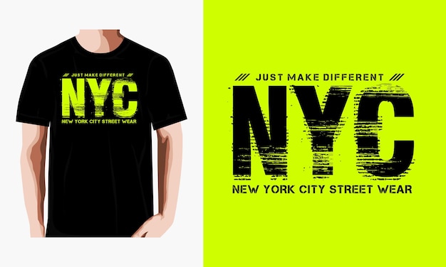 T-shirtontwerp in één kleur in nyc