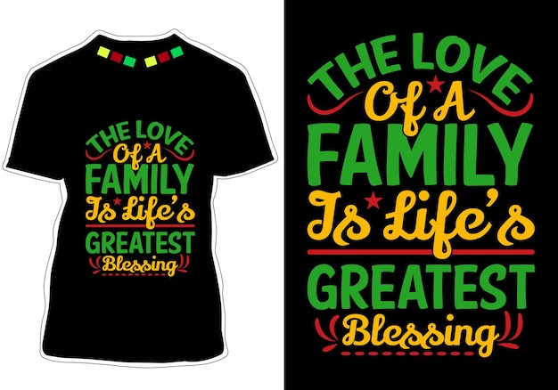 T-shirtontwerp met familiecitaten
