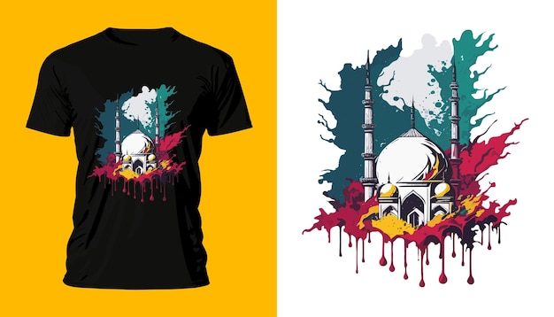 T-shirtontwerp Moskee Islamitische Halal