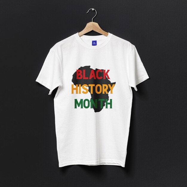 Vector t-shirtontwerp voor de black history month