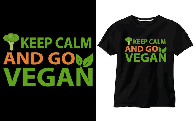 Vector t-shirtontwerp voor de wereldveganistische dag