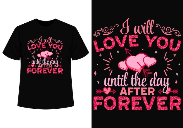 T-shirtontwerp voor gelukkige valentijnsdag