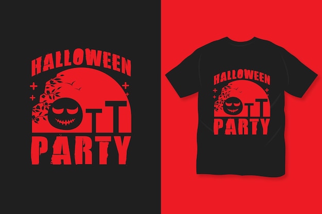 T-shirtontwerp voor Halloween-feest