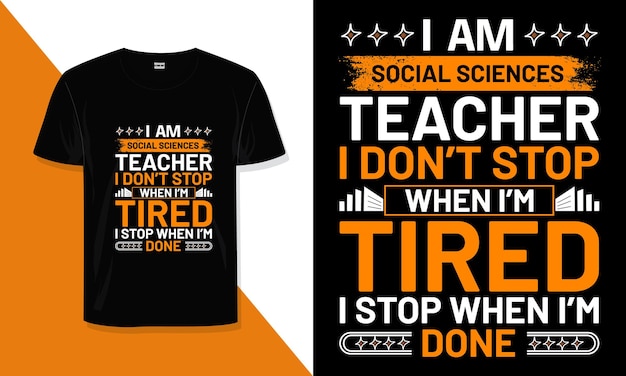 T-shirtontwerp voor leraar sociale wetenschappen