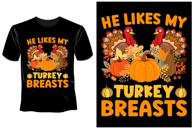 T-shirtontwerp voor Thanksgiving