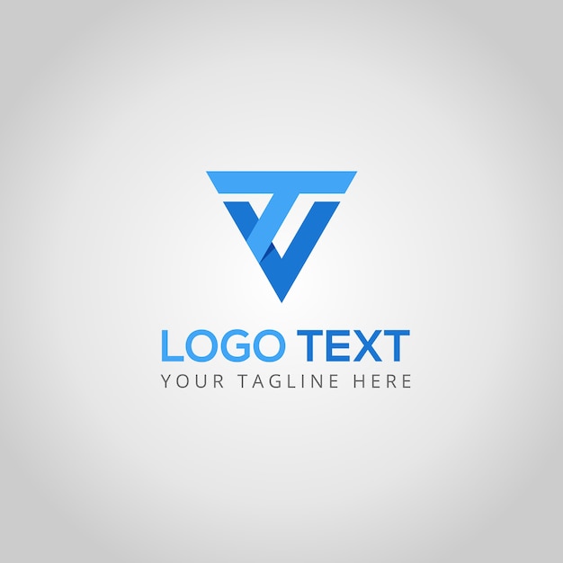 T and v logo template