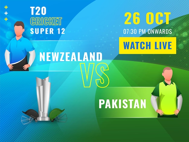 Vector t20 cricket schedule concept between two teams