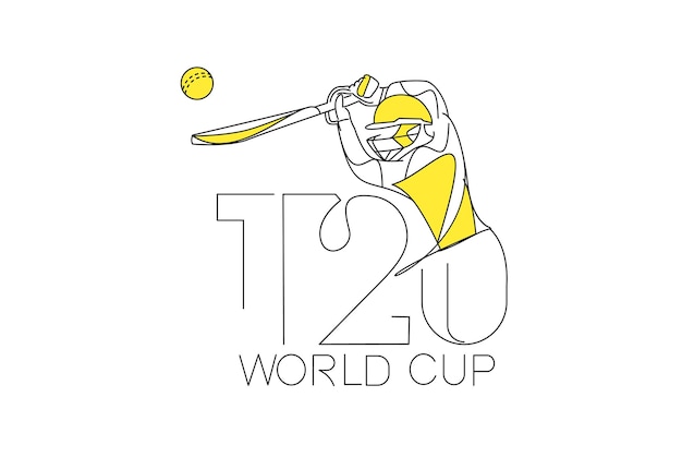 T20 world cup cricket championship poster template brochure decorated flyer banner design