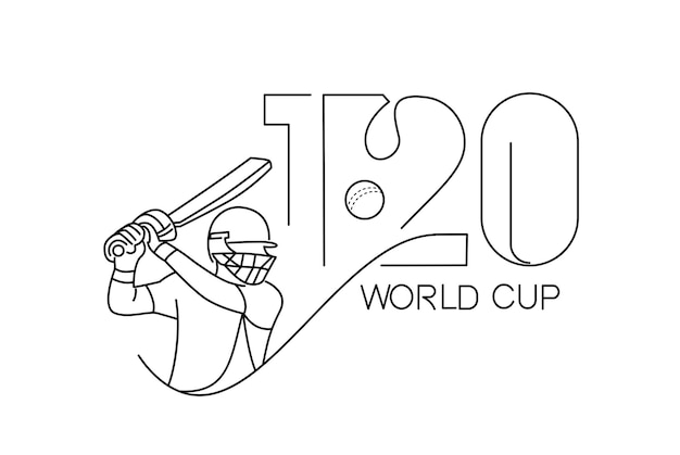 T20 world cup cricket championship poster template brochure decorated flyer banner design