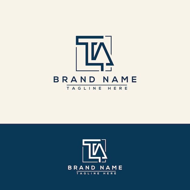 Vector ta logo design template vector graphic branding element