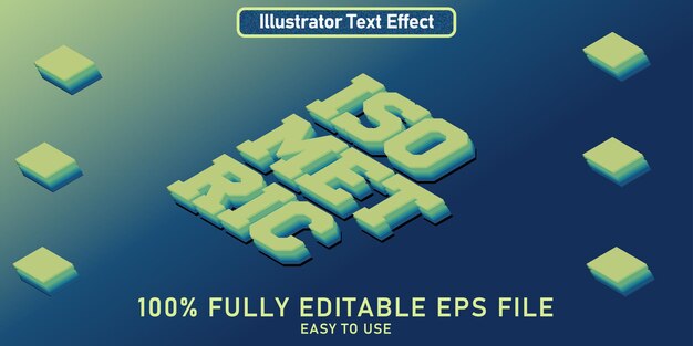 Vector tabel teksteffect isometrisch bewerken