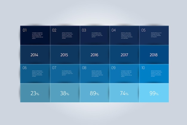 Tabellay-outsjabloon Schema spreadsheet infographic element Vector