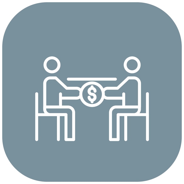 Under the Table Deal vector icon Can be used for Corruption iconset