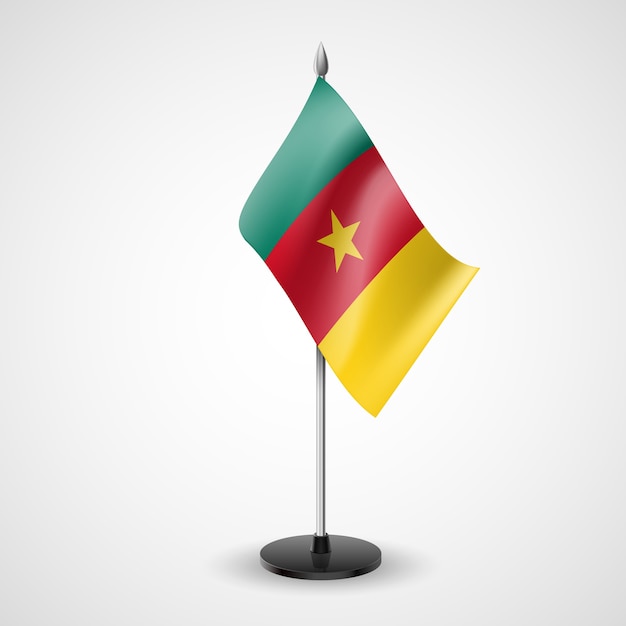 Bandiera da tavolo del camerun