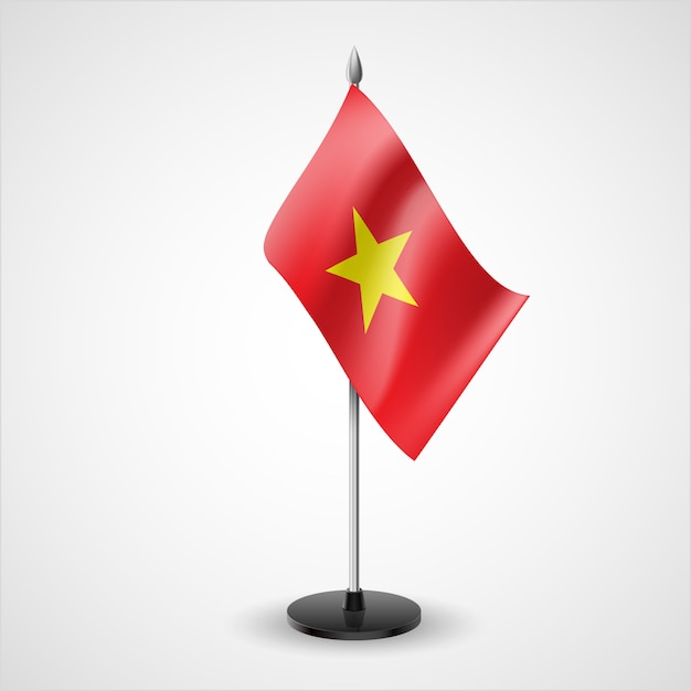 Vector table flag of vietnam