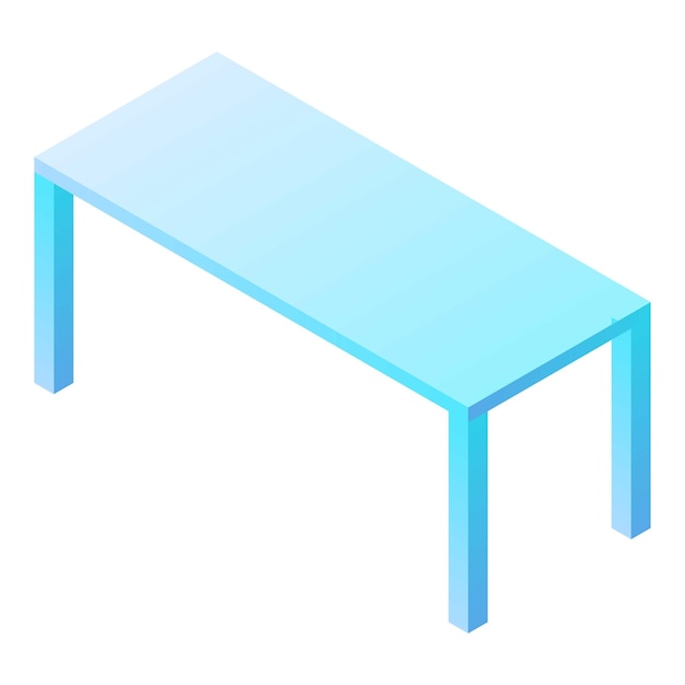 Table icon Isometric of table vector icon for web design isolated on white background