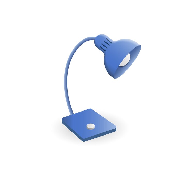 Vector table lamp icon 3d illustration from work place collection creative table lamp 3d icon for web design templates infographics and more
