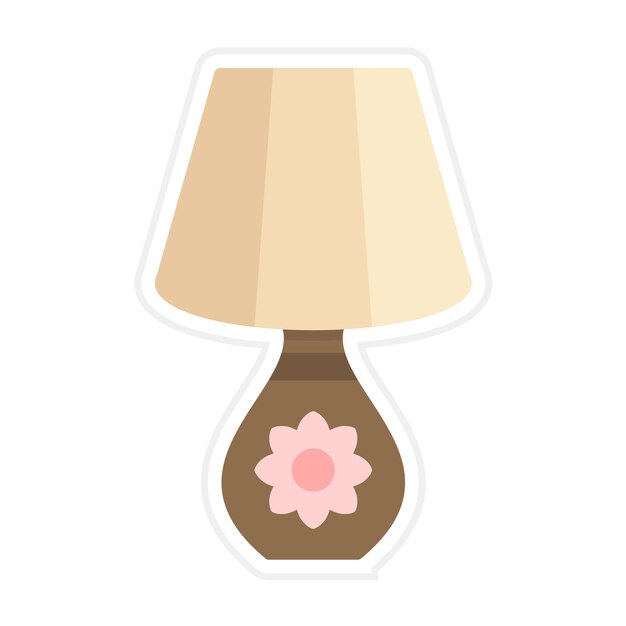 Vector table lamp icon vector image can be used for library