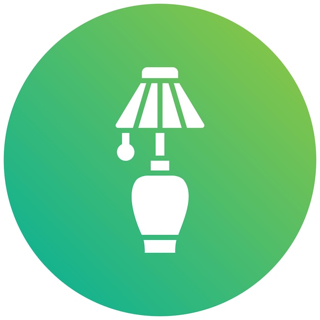 Table lamp Vector Icon Design Illustration