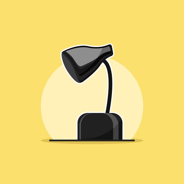 Table lamp vector illustration flat concept illustration