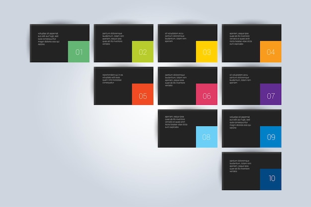 Table layout template Schedule spreadsheet infographic element Vector