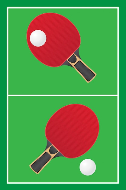 Vector table tennis ping pong vector