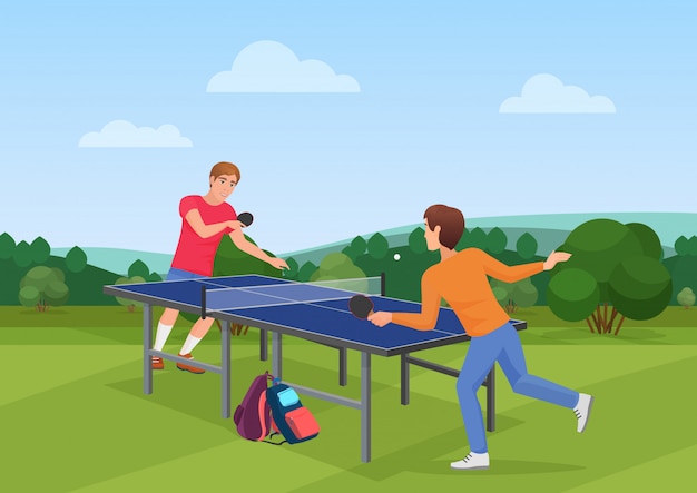 Table tennis pingpong match