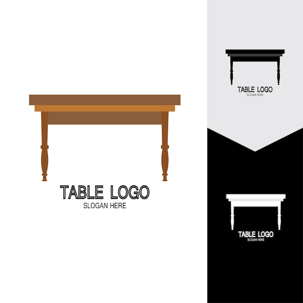 Vector table vector logo icon object background illustration