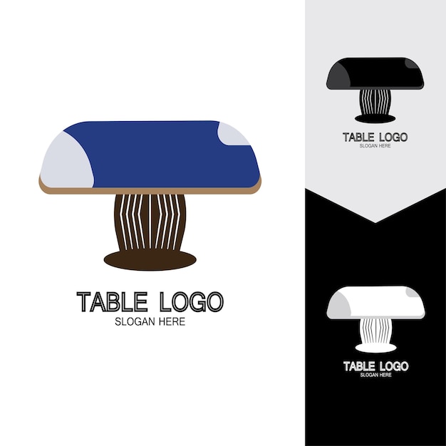 Table vector logo icon object background illustration