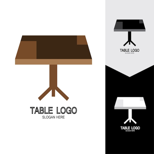 Table vector logo icon object background illustration