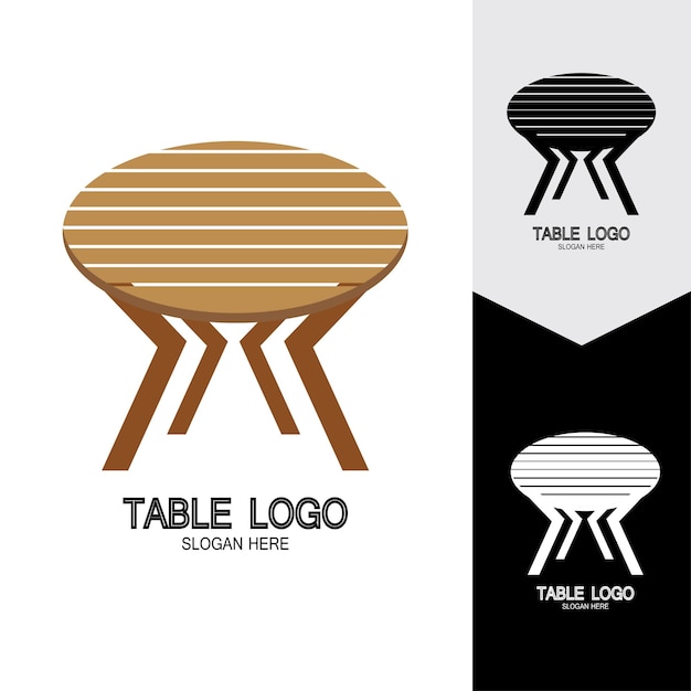 Vector table vector logo icon object background illustration