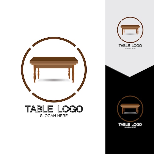 Vector table vector logo icon object background illustration