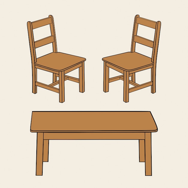 Tables and chairs