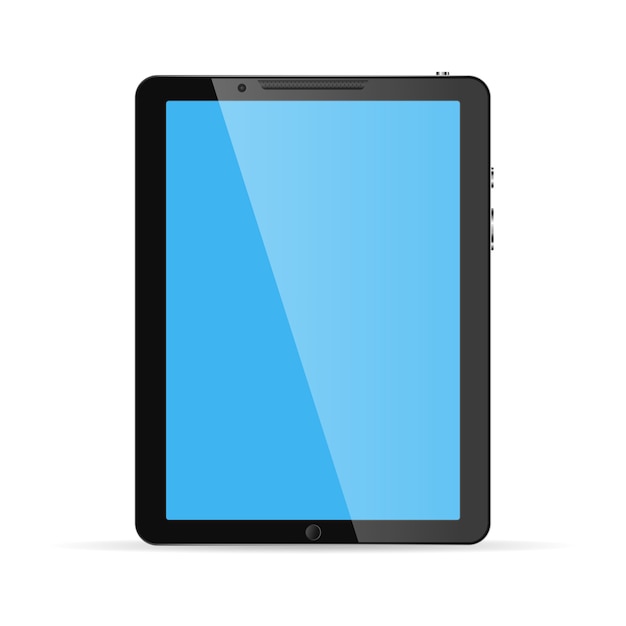 Tablet-computer geïsoleerd. illustratie.