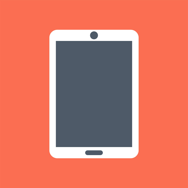 Vector tablet icon design vector template