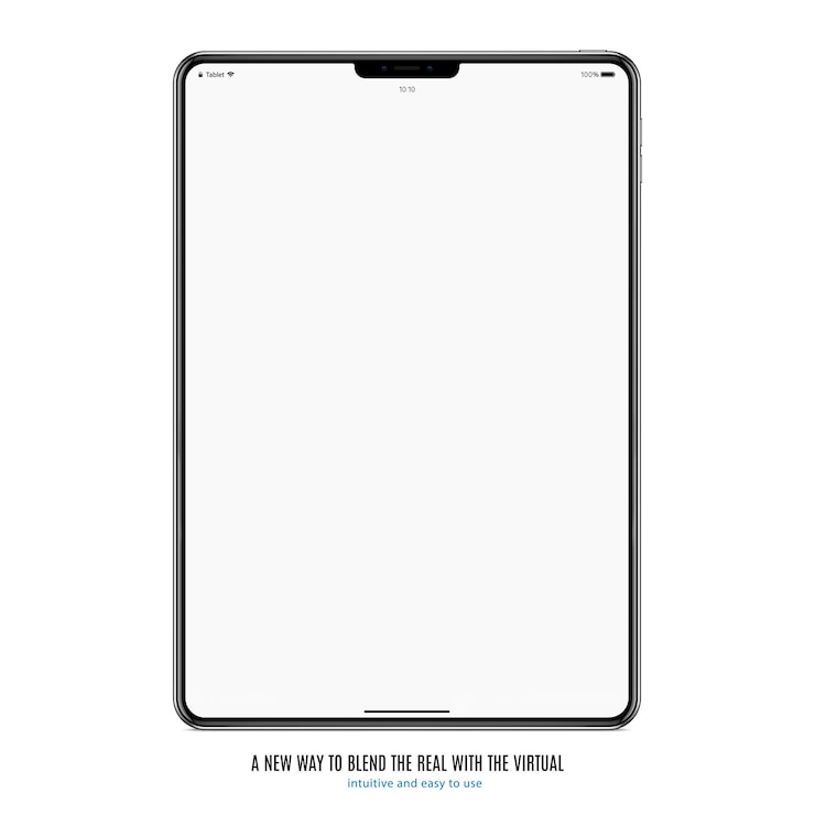 Vector tablet met leeg scherm op witte achtergrond. voorraad vector illustratie eps10