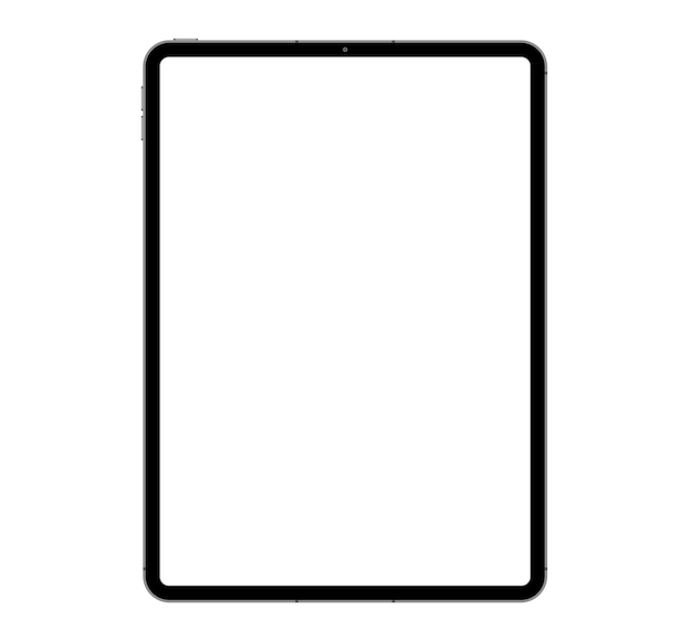 Vector tablet mockup with blank screen