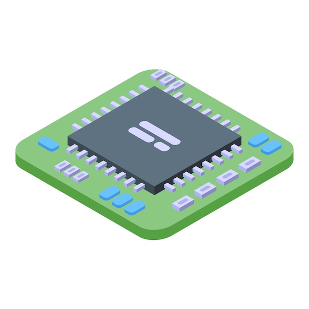 Tablet reparatie processor pictogram Isometrisch van tablet reparatie processor vector pictogram voor webdesign geïsoleerd op een witte achtergrond