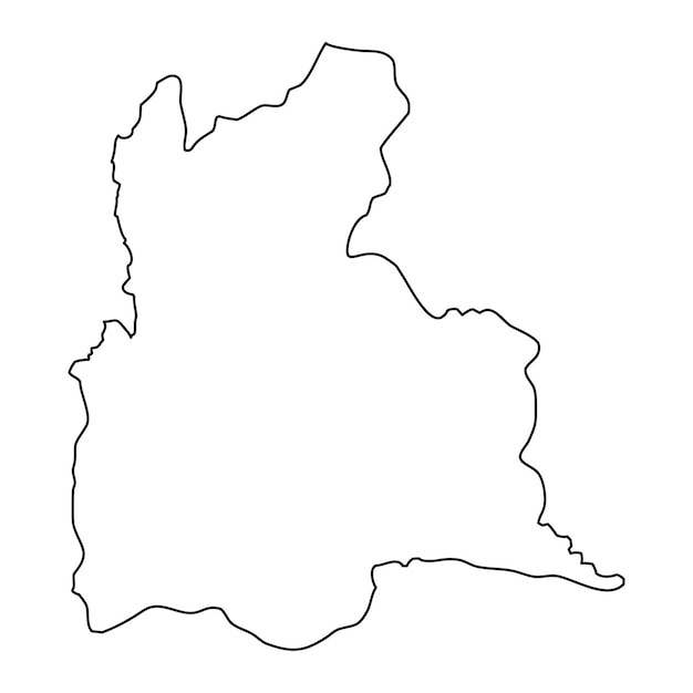 Tachira state map administrative division of Venezuela