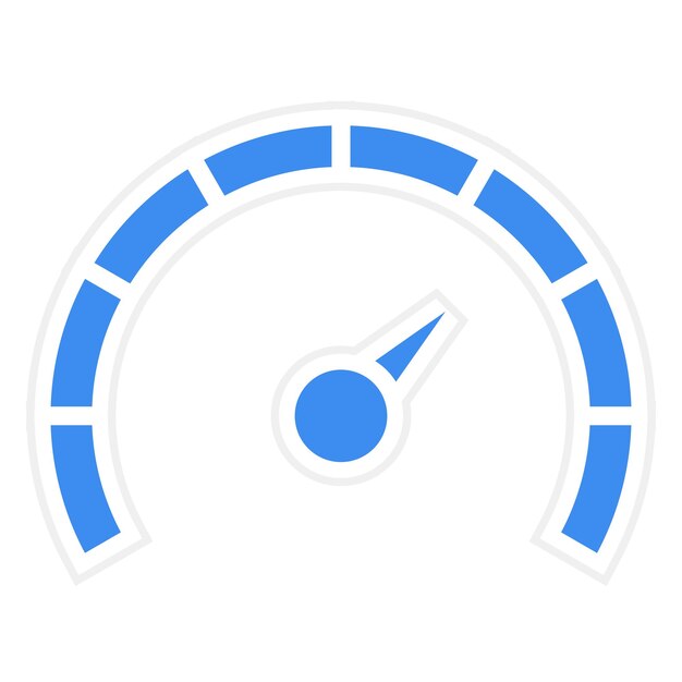 Vector tachometer icon style