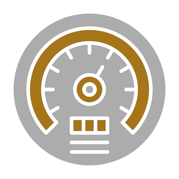 Vector tachometer icon style