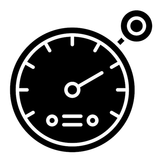 Tachometer Vector Illustration Style