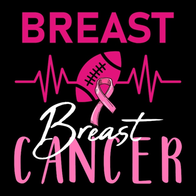 Vector tackle breast cancer football pink shirt design