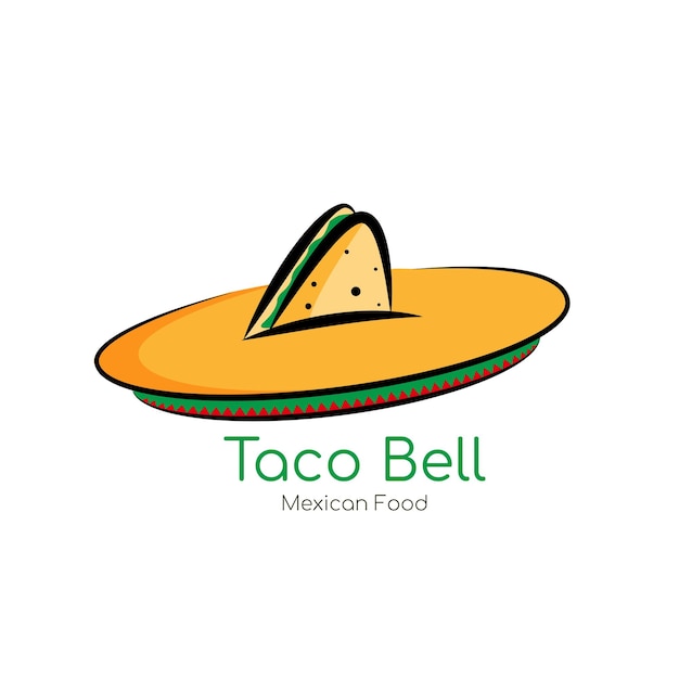 Vector taco bell restaurant logo vector